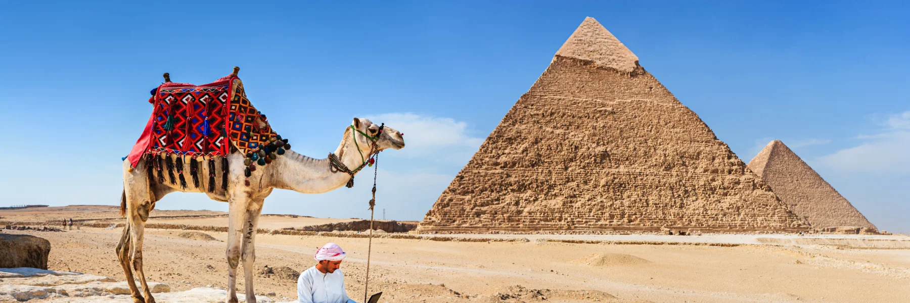 Discover the Pyramid of Giza, a wonder of the ancient world, with BoardingPass's Egypt tour